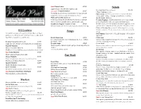 EGG-Cetera Starters Soups Fun Stuff Salads