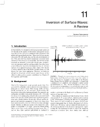 Inversion of Surface Waves: a Review