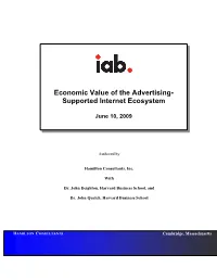 2. the Advertising-Supported Internet 21 2.1 Internet Advertising Segments 2.2 the Value of the Advertising-Supported Internet 3