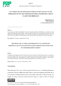 Ten Theses for the Progessive Forces in the Context of the Emergence of P2p and Commons Dynamics and the End-Game of Classic Neoliberalism