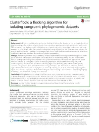 A Flocking Algorithm for Isolating Congruent Phylogenomic Datasets
