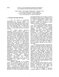 A Test of Two Distributed Hydrologic Models with Wsr-88D Radar Precipitation Data Input