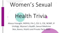Aleece Fosnight, MSPAS, PA-C, CSC-S, CSE, NCMP, IF Urology