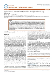 Application of Computational Proteomics and Lipidomics in Drug
