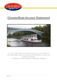 Chesterboat Access Statement