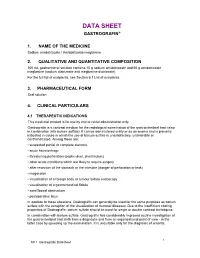 Gastrografin Data Sheet