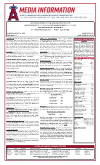 08-23-2020 Angels Game Notes