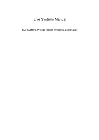 Live Systems Manual