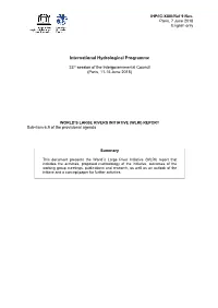 World's Large Rivers Initiative Report