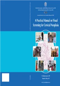 A Practical Manual on Visual Screening for Cervical Neoplasia