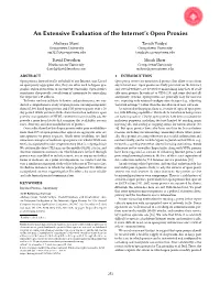 An Extensive Evaluation of the Internet's Open Proxies