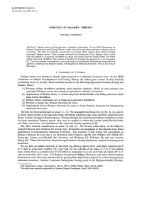 Forcing in Ramsey Theory