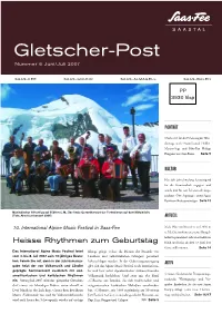 Gletscher-Post Nummer 6 Juni/Juli 2007