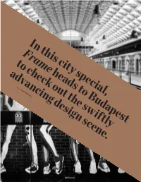 In This City Special, Frame Heads to Budapest to Check out the Swiftly Advancing Design Scene