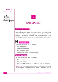 Lesson-8 Embedding