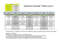 Manifestazione "Primi Calci"