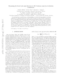 Measuring the Black Hole Spin Direction in 3D Cartesian Numerical Relativity Simulations