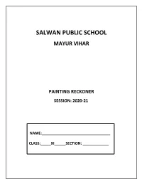 Painting Reckoner Session: 2020-21