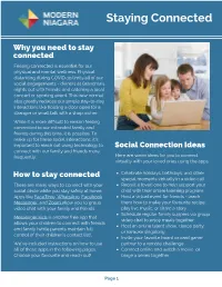 Staying Connected