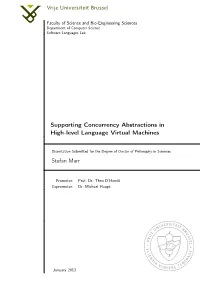 Supporting Concurrency Abstractions in High-Level Language Virtual Machines