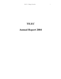 TILEC Annual Report 2004