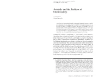 Aristotle and the Problem of Intentionality1