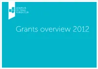 Grants Overview 2012