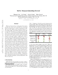 Monet: Moments Embedding Network∗