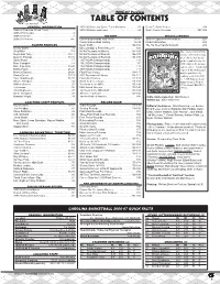 TABLE of CONTENTS 4-Time NCAA Champs GENERAL INFORMATION 2005-06 Game-By-Game Team Statistics
