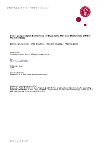 Use of Computational Biochemistry for Elucidating Molecular Mechanisms of Nitric Oxide Synthase