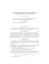 An Elementary Proof of the Spectral Radius Formula for Matrices