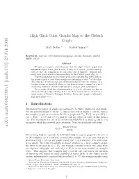 High Girth Cubic Graphs Map to the Clebsch Graph