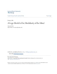 A Lego Model of the Modularity of the Mind Steven J