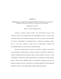 ABSTRACT High-Performance Liquid Chromatographic Methods For