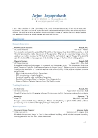Arjun Jayaprakash –