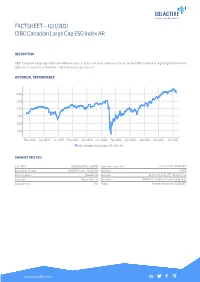 FACTSHEET – 8/9/2021 CIBC Canadian Large Cap ESG Index AR