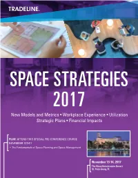 New Models and Metrics • Workplace Experience • Utilization Strategic