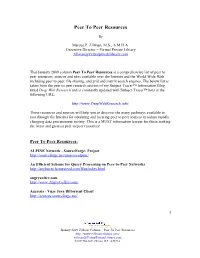 Peer to Peer Resources