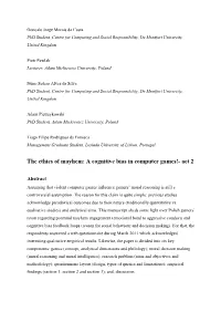 The Ethics of Mayhem: a Cognitive Bias in Computer Games!- Act 2
