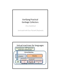 Verifying Practical Garbage Collectors Virtual