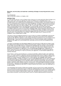 1 Materiality, Monumentality and Modernism: Continuing Challenges
