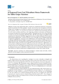 A Proposed Low-Cost Viticulture Stress Framework for Table Grape Varieties
