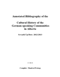 Annotated Bibliography of The