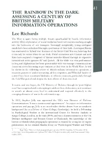Lee Richards the West Is Again Facing Multiple Threats Spearheaded by Hostile Information Activity