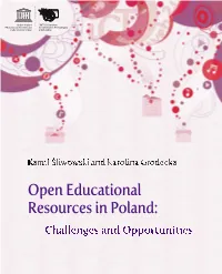Open Educational Resources in Poland: Challenges and Opportunities
