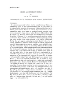 Prime and Primary Ideals