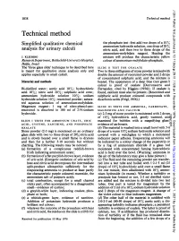 Technical Method