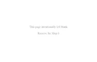 This Page Intentionally Left Blank. Reserve for Map 6