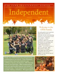 2014/2015 Fall Newsletter