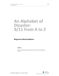 An Alphabet of Disaster: 9/11 from a to Z